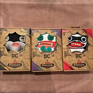 DC Fuggler Plush Set - Batman, Joker, Harley Quinn